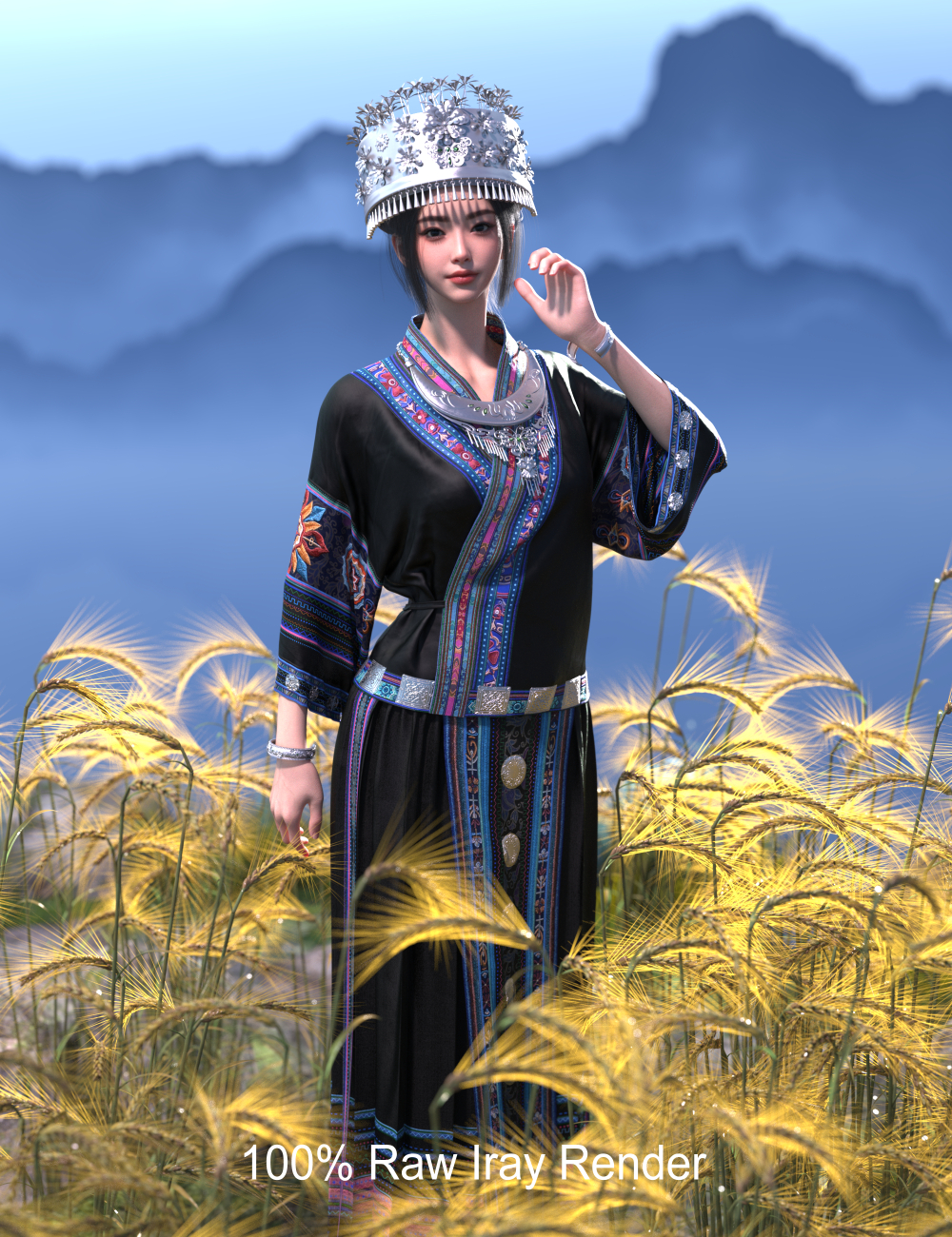 Lala Miao Heritage Bundle for Genesis 9 by: Lala-Rabbit, 3D Models by Daz 3D