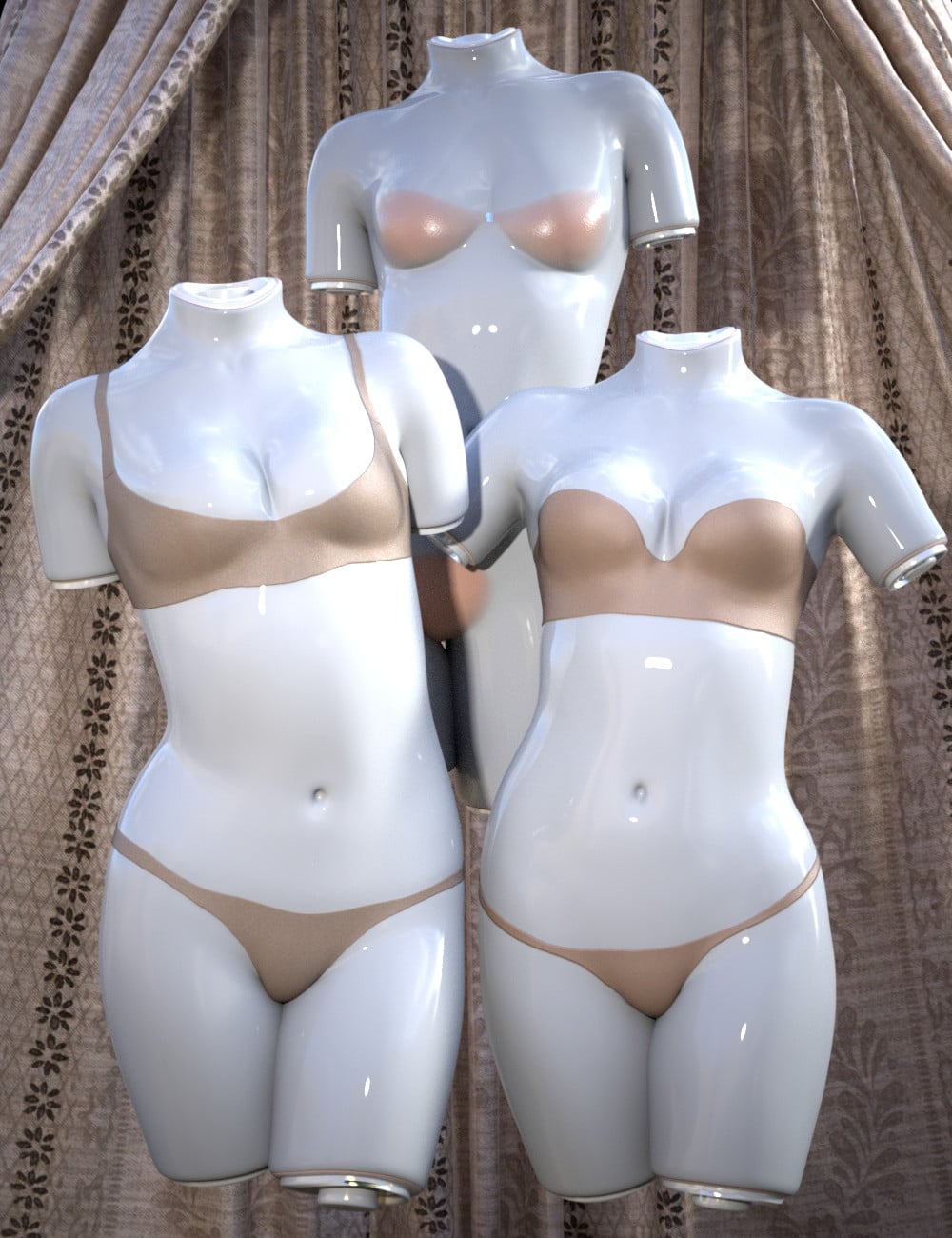 Convenient Underwear for Genesis 9 and 8 Female by: Sshodan, 3D Models by Daz 3D