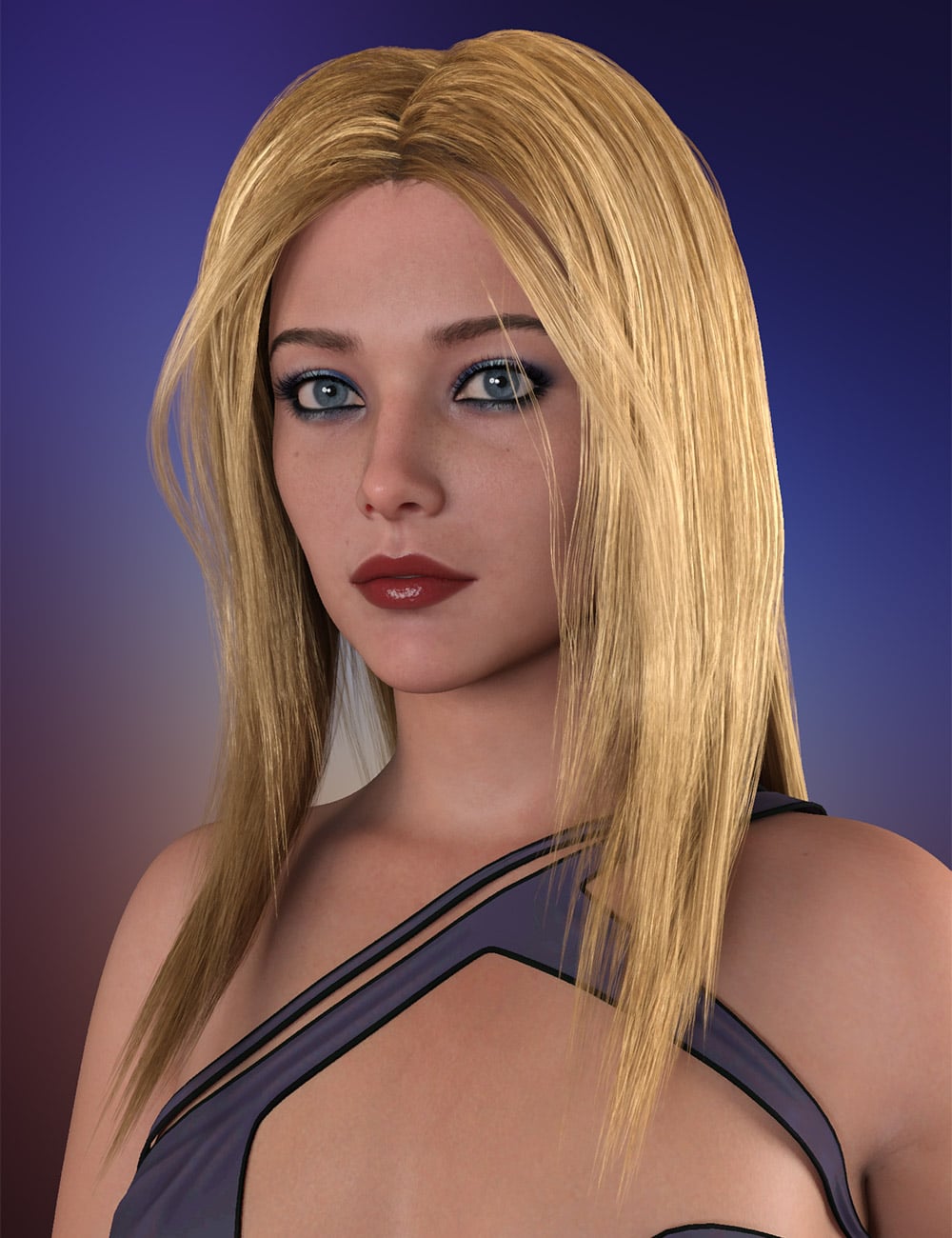 Mia Hair For Genesis 9 by: Prae, 3D Models by Daz 3D
