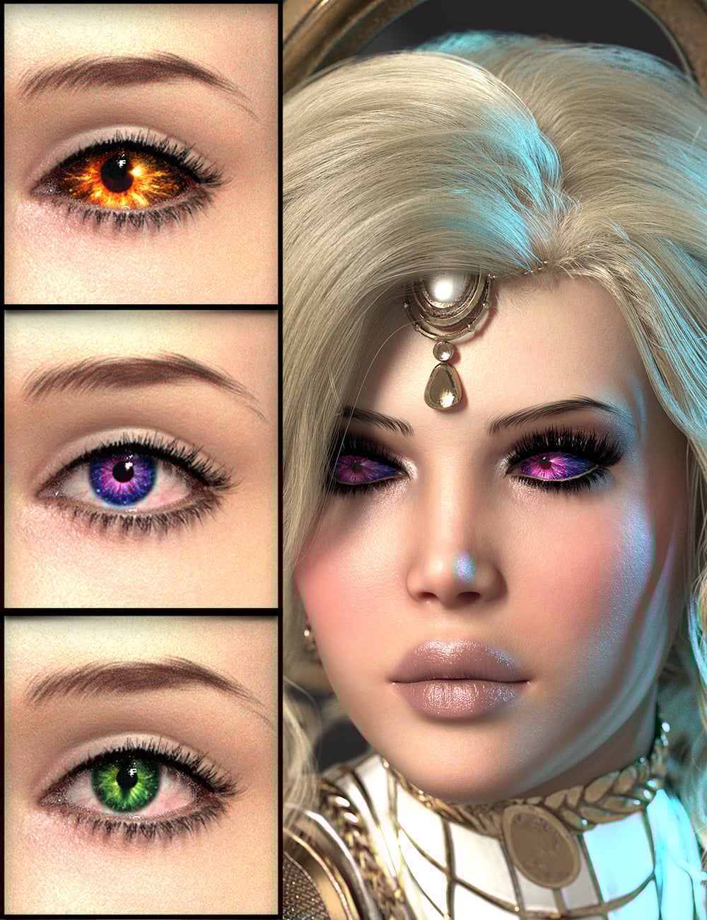 Mythic Divine Eyes for Genesis 9 by: TwiztedMetal, 3D Models by Daz 3D