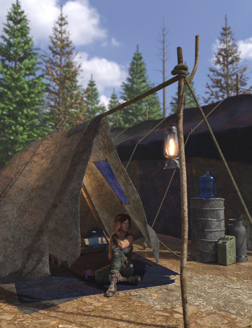Post Apocalyptic Tents 1 by: Enterables, 3D Models by Daz 3D