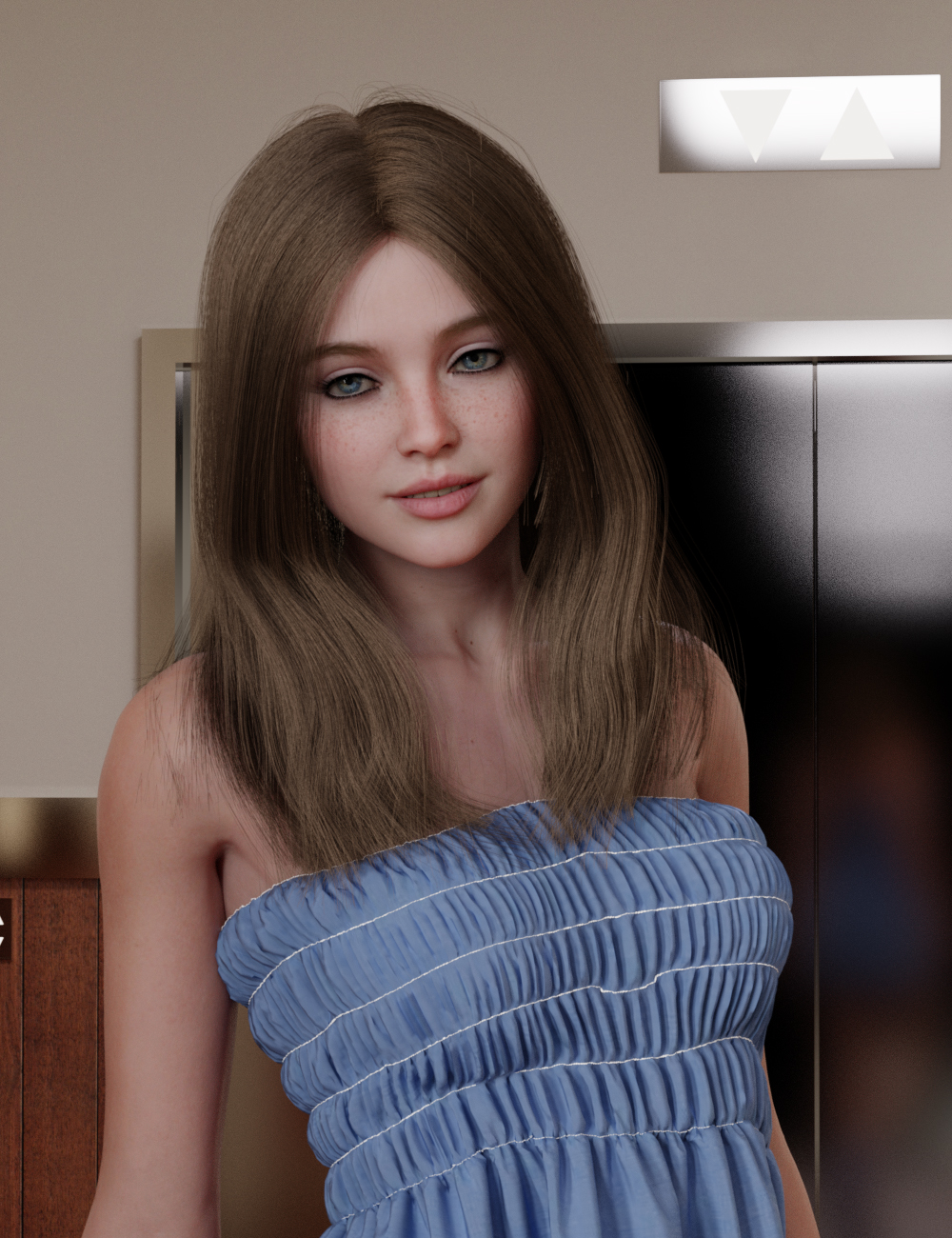 MGAB Mary HD for Genesis 9 by: MarcosGAB, 3D Models by Daz 3D