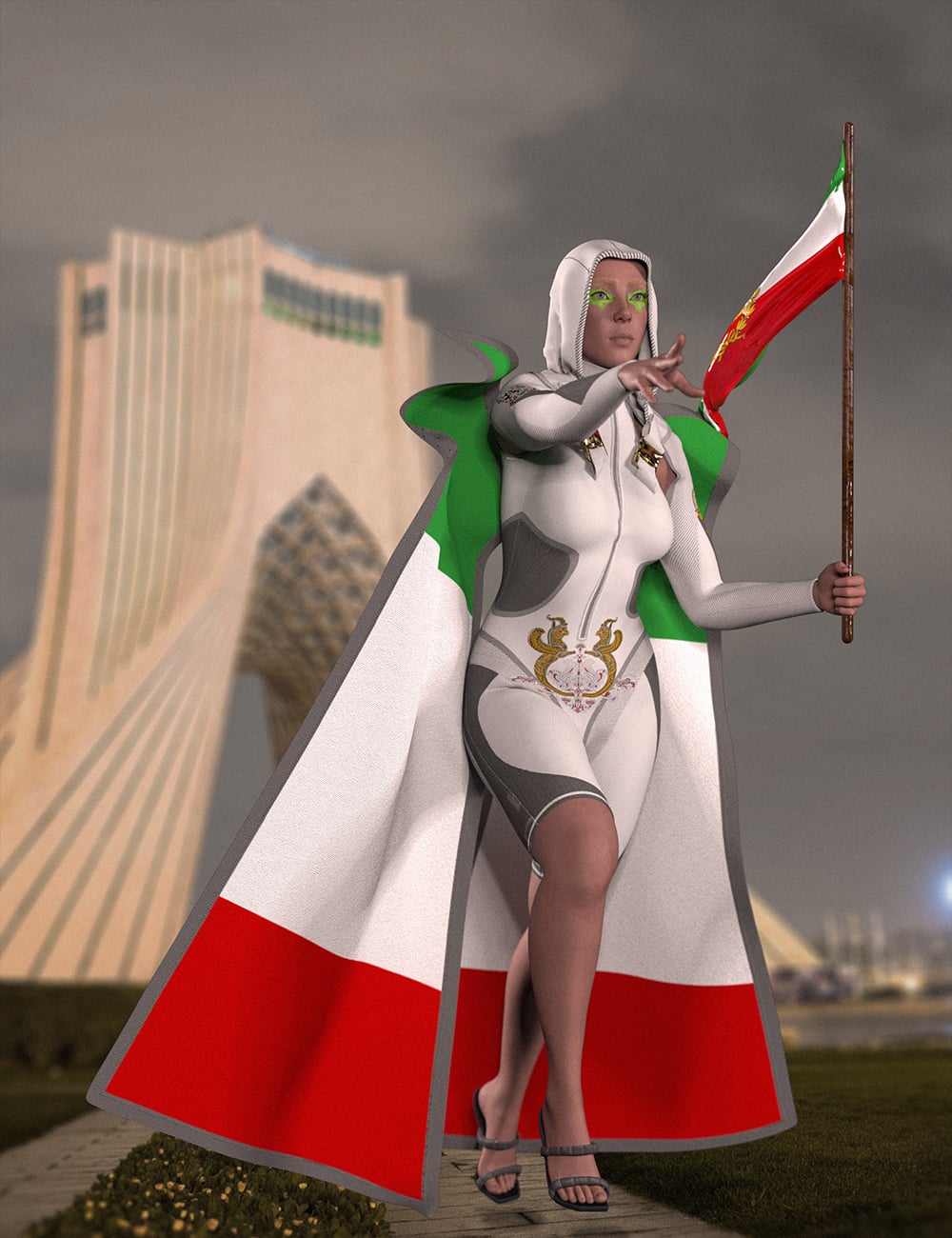 CMKD Warrior Outfit for Genesis 9 by: klayman, 3D Models by Daz 3D