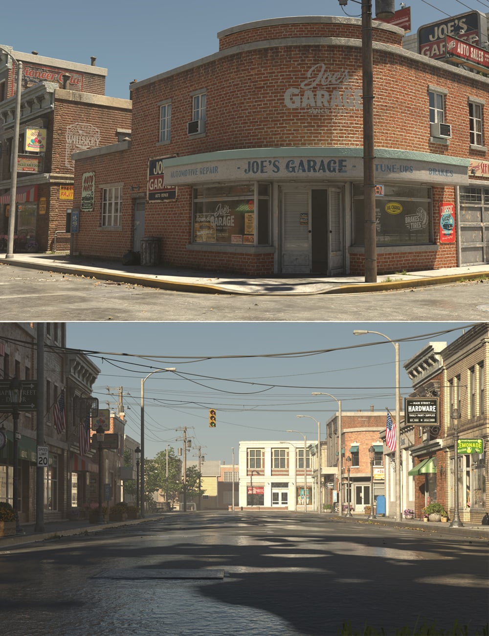 Main Street USA by: Stonemason, 3D Models by Daz 3D