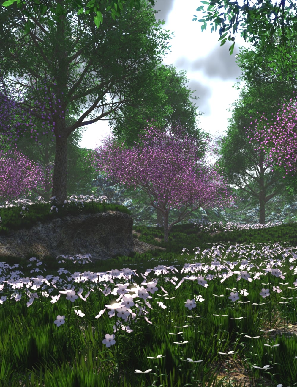 Garden in the Mountains by: JeffersonAF, 3D Models by Daz 3D