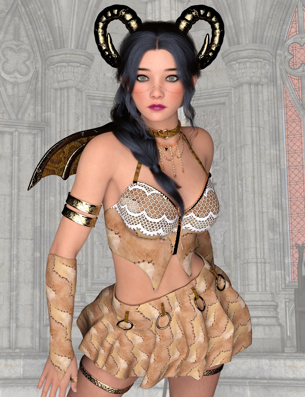 L3D Cute Devil Texture Add-On Little Devil by: LUNA3D, 3D Models by Daz 3D