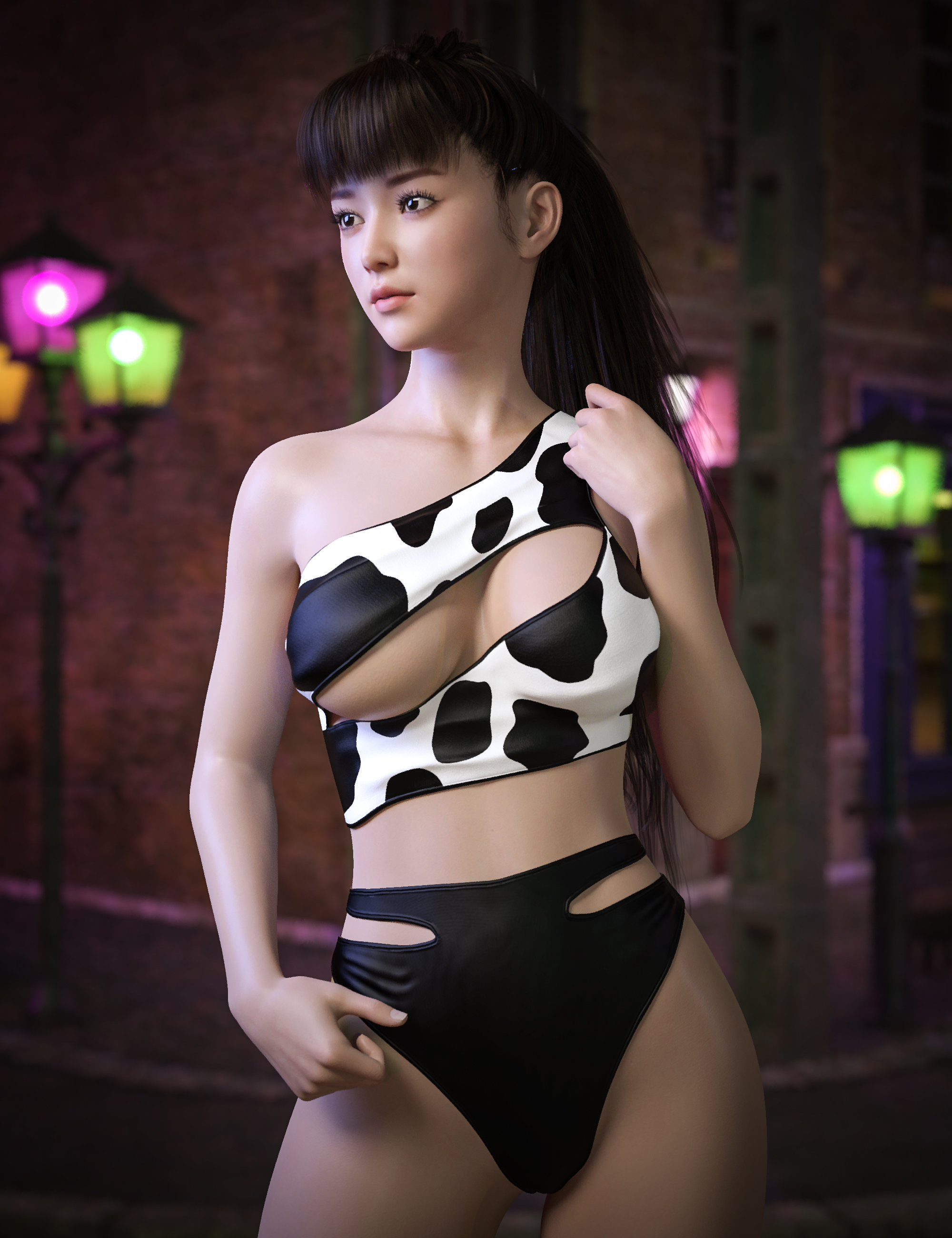 AH Gwen Beachwear Outfit For Genesis 9, 8 and 8.1 Female by: Avatar Haven, 3D Models by Daz 3D
