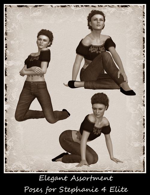 Elegant Assortment For Stephanie 4 Elite Elegant Assortment For Stephanie 4 Elite by: Elliandra, 3D Models by Daz 3D