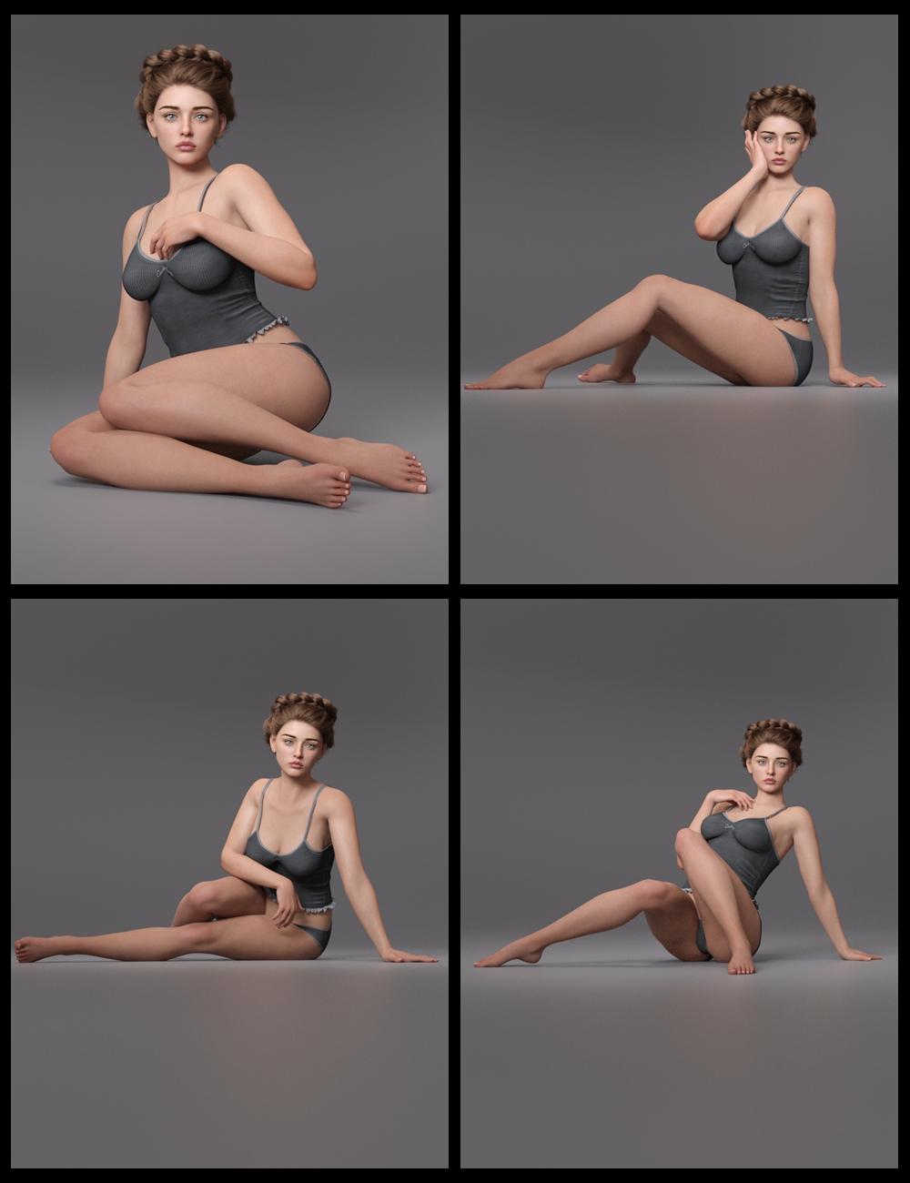 EG Lovely Poses 51 for Genesis 9 by: Ergou, 3D Models by Daz 3D