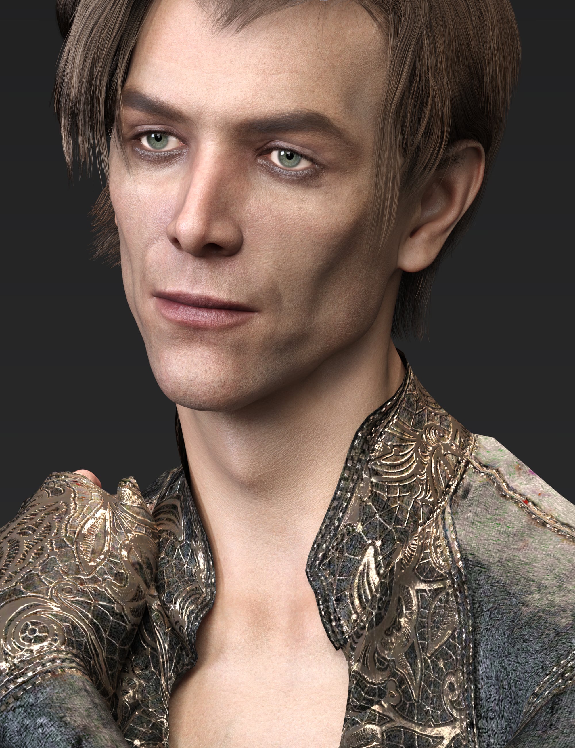 Phx Daryl HD for Genesis 9 Masculine by: Phoenix1966, 3D Models by Daz 3D
