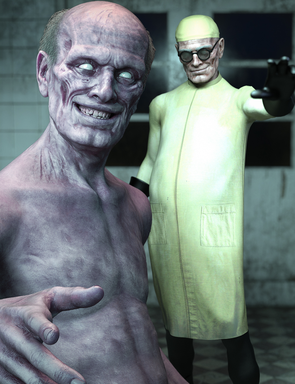 M3D Mad Doctor Bundle for Genesis 9 by: Matari3D, 3D Models by Daz 3D