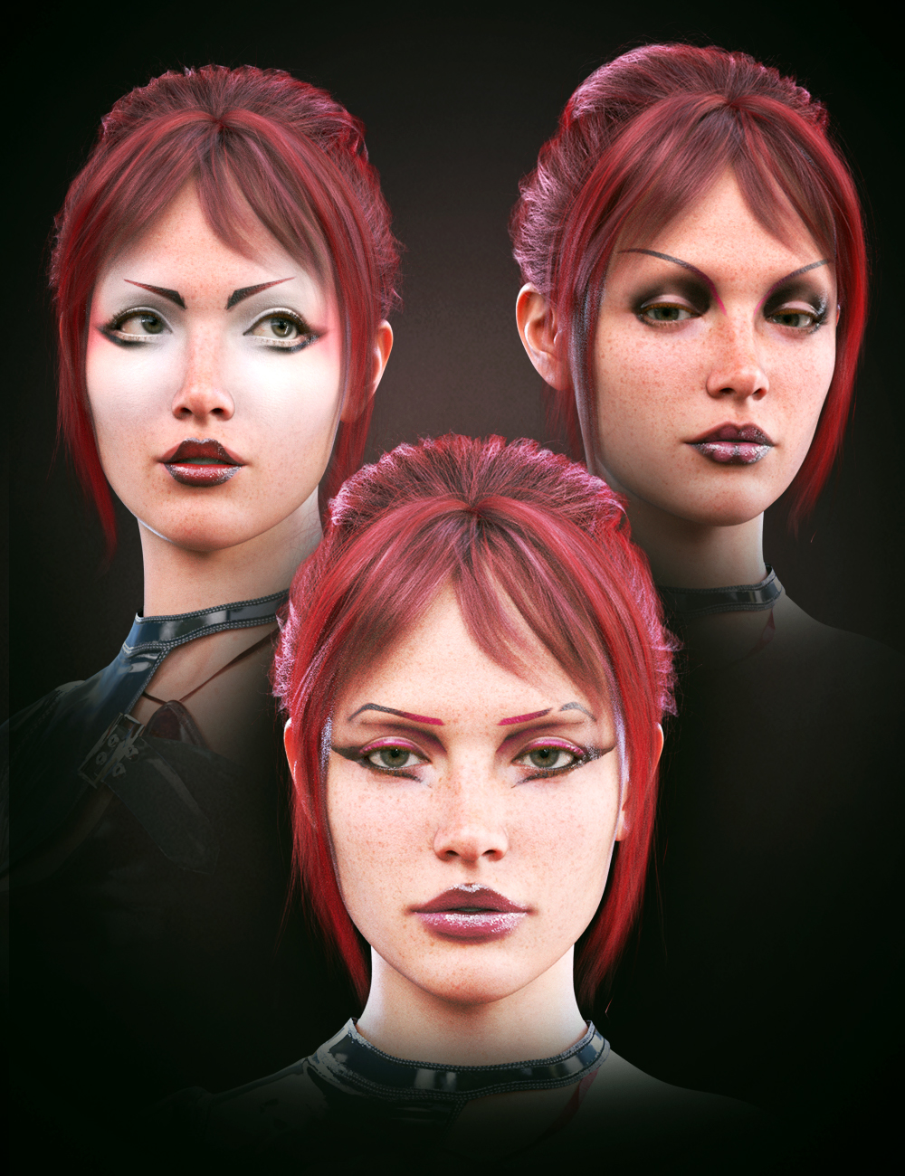 LA Alternative Make Up for Genesis 9 by: Laia, 3D Models by Daz 3D