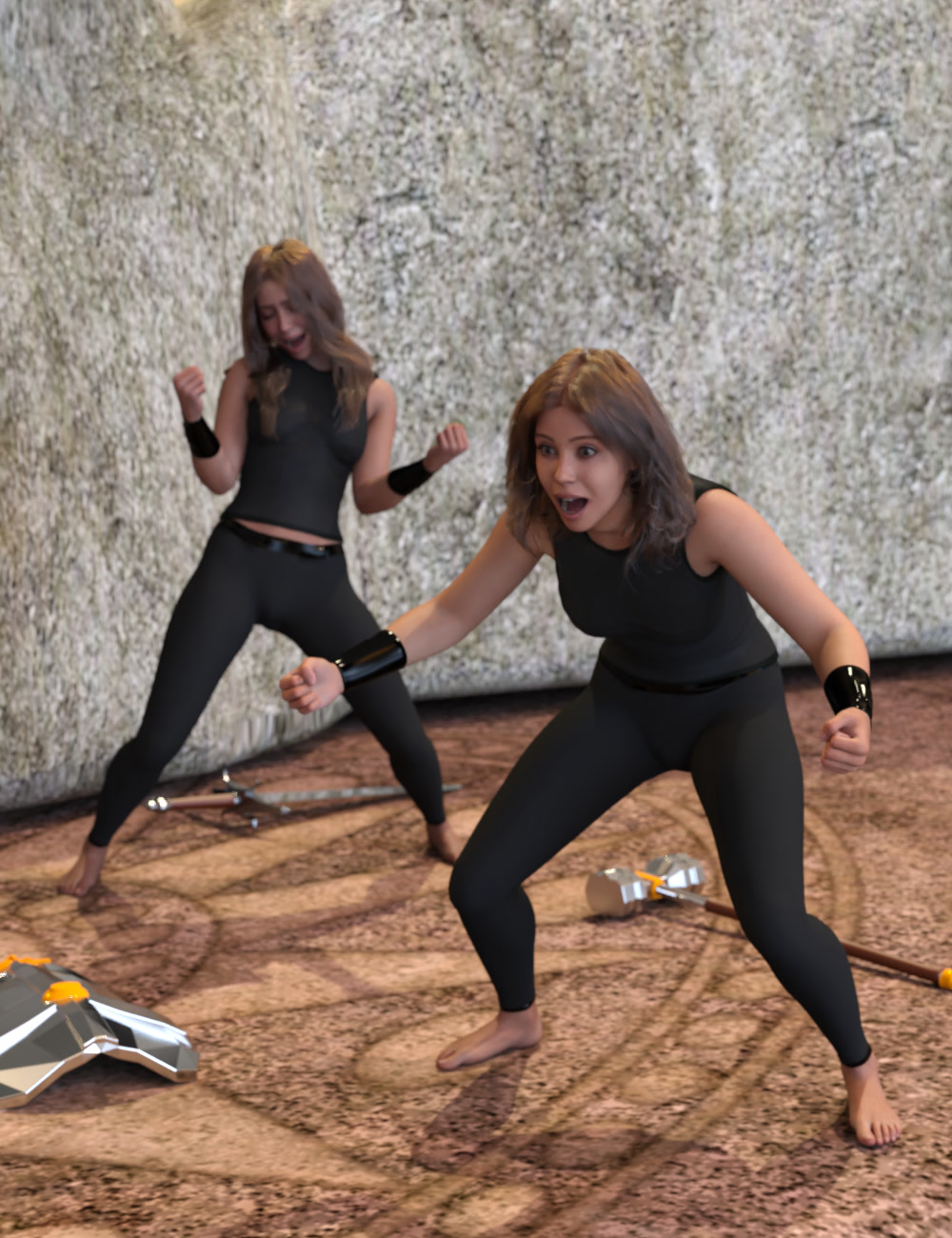 ATG Winner Poses for Genesis 9, 8 and 8.1 Female by: atrilliongames, 3D Models by Daz 3D