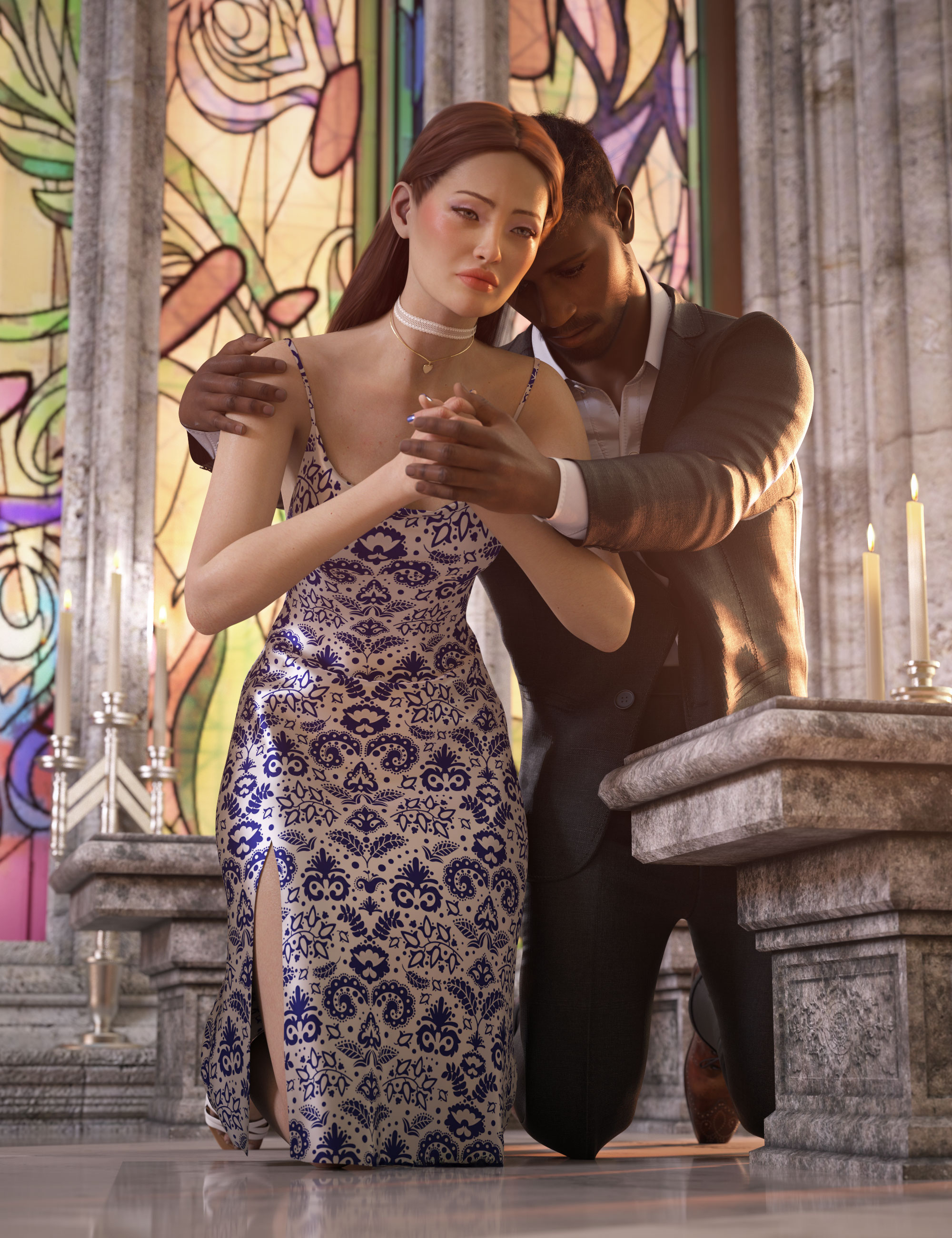 Faith Prayer Poses for Genesis 9 by: 3D SugarCosmoXpressionFriendship Studio, 3D Models by Daz 3D