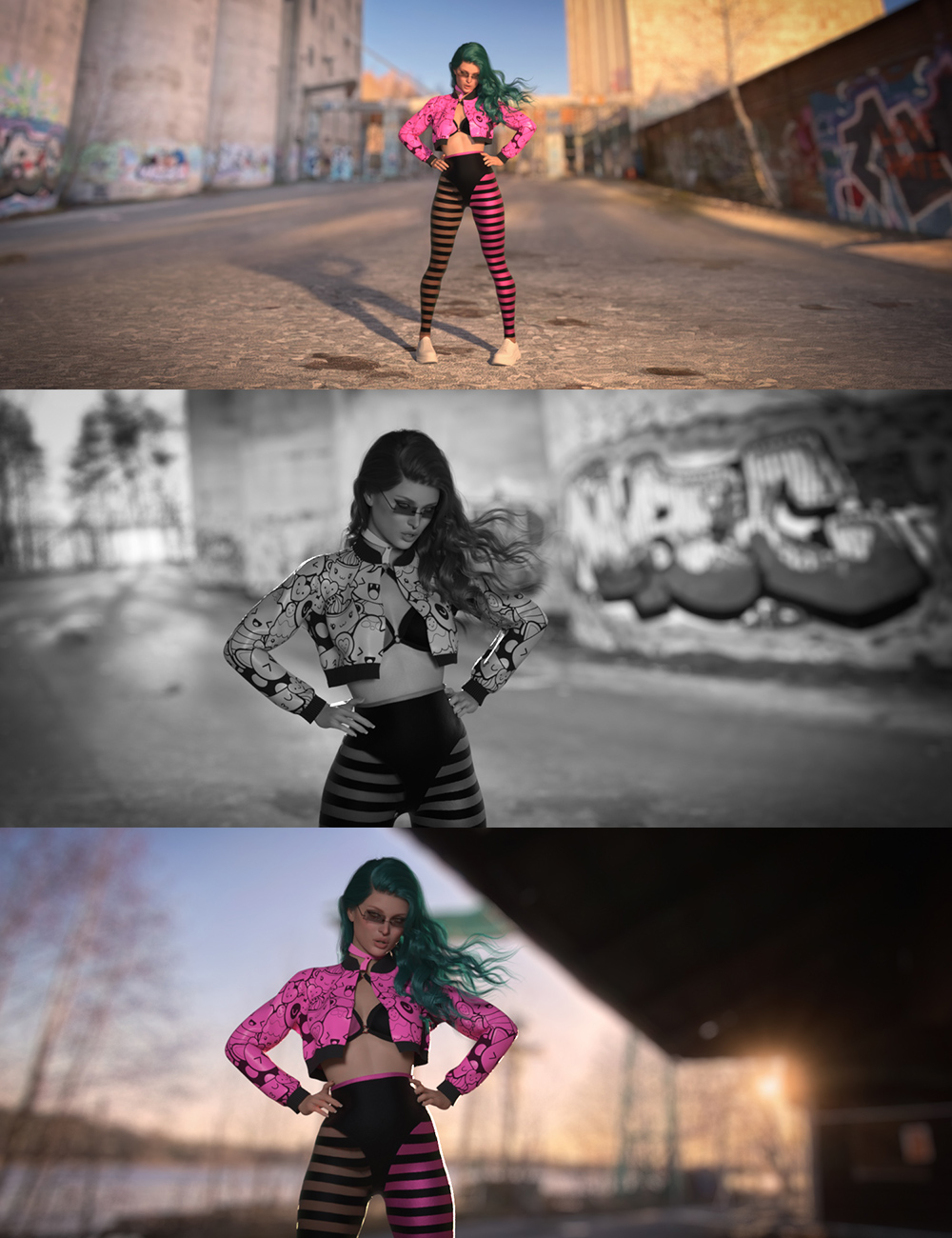 Quick 2.5D Scenes - Abandoned Industry by: Dreamlight, 3D Models by Daz 3D
