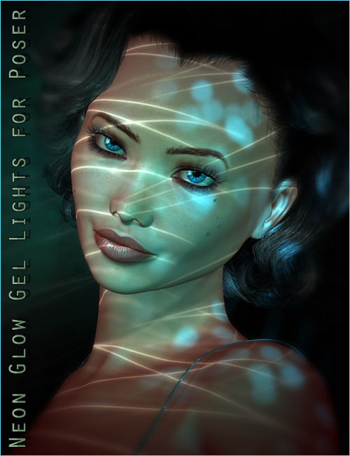 Neon Glow Light Gels for Poser by: ForbiddenWhispers, 3D Models by Daz 3D