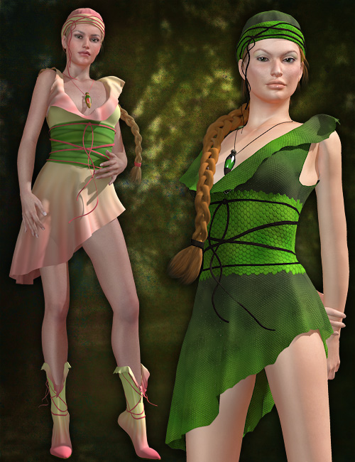 Velena Dress by: esha, 3D Models by Daz 3D