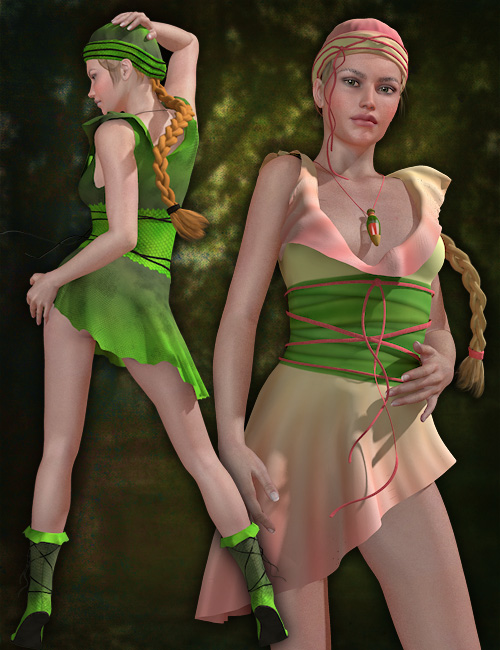 Velena Dress by: esha, 3D Models by Daz 3D