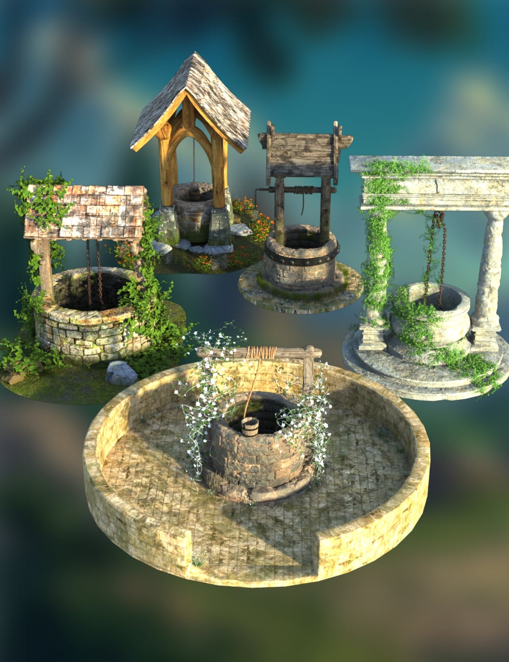 Elderstone Well by: Digitallab3D, 3D Models by Daz 3D