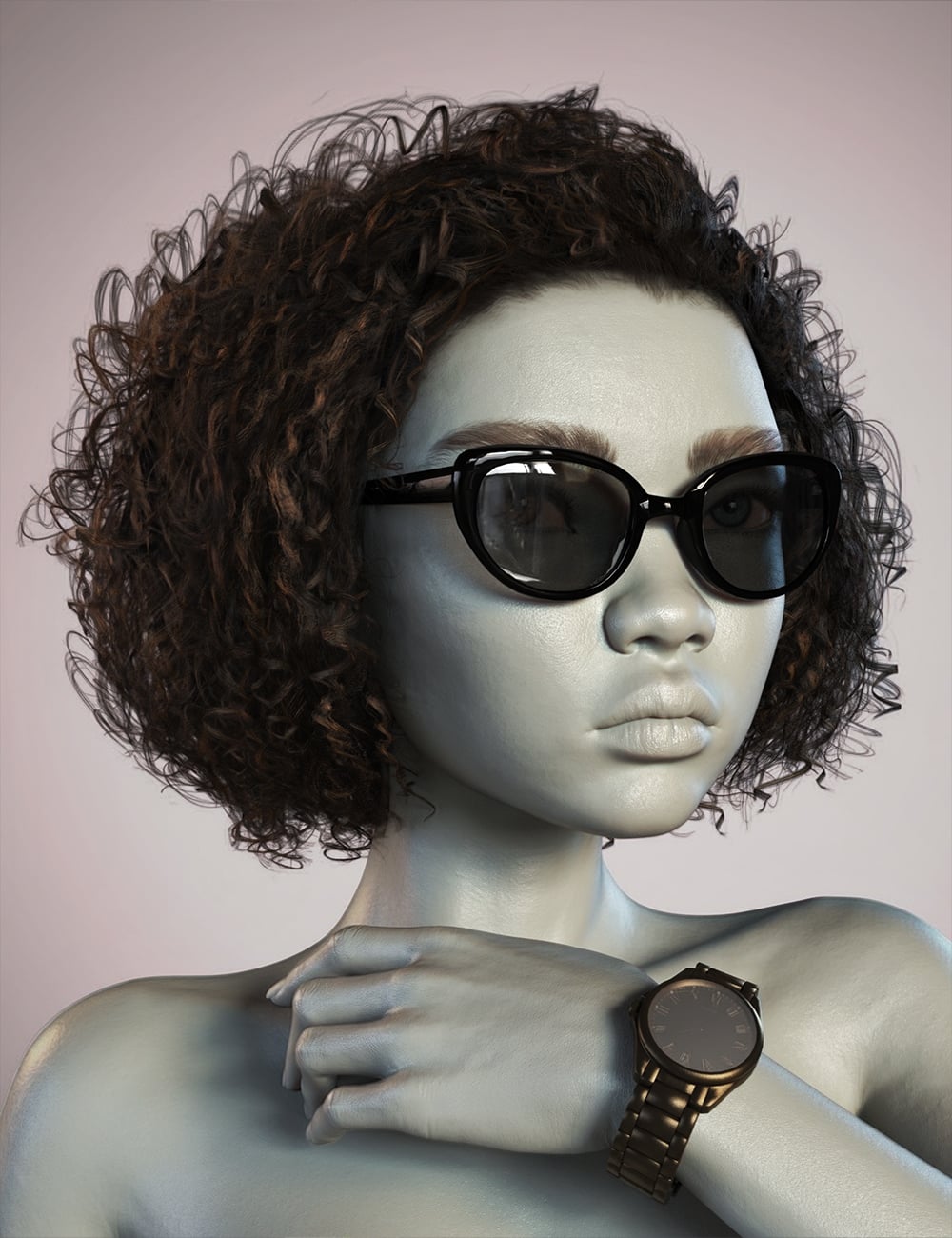 Borsha Hair Plus Accessories for Genesis 9 by: Chrryt, 3D Models by Daz 3D