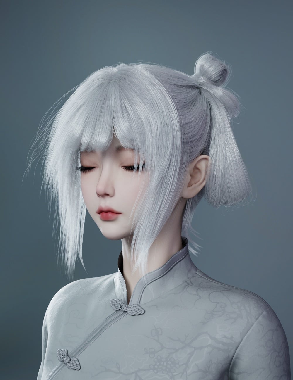 Noki Trinity Loop Celestial Bun for Genesis 9 | Daz 3D