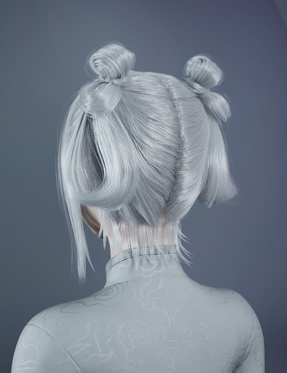 Noki Trinity Loop Celestial Bun for Genesis 9 | Daz 3D