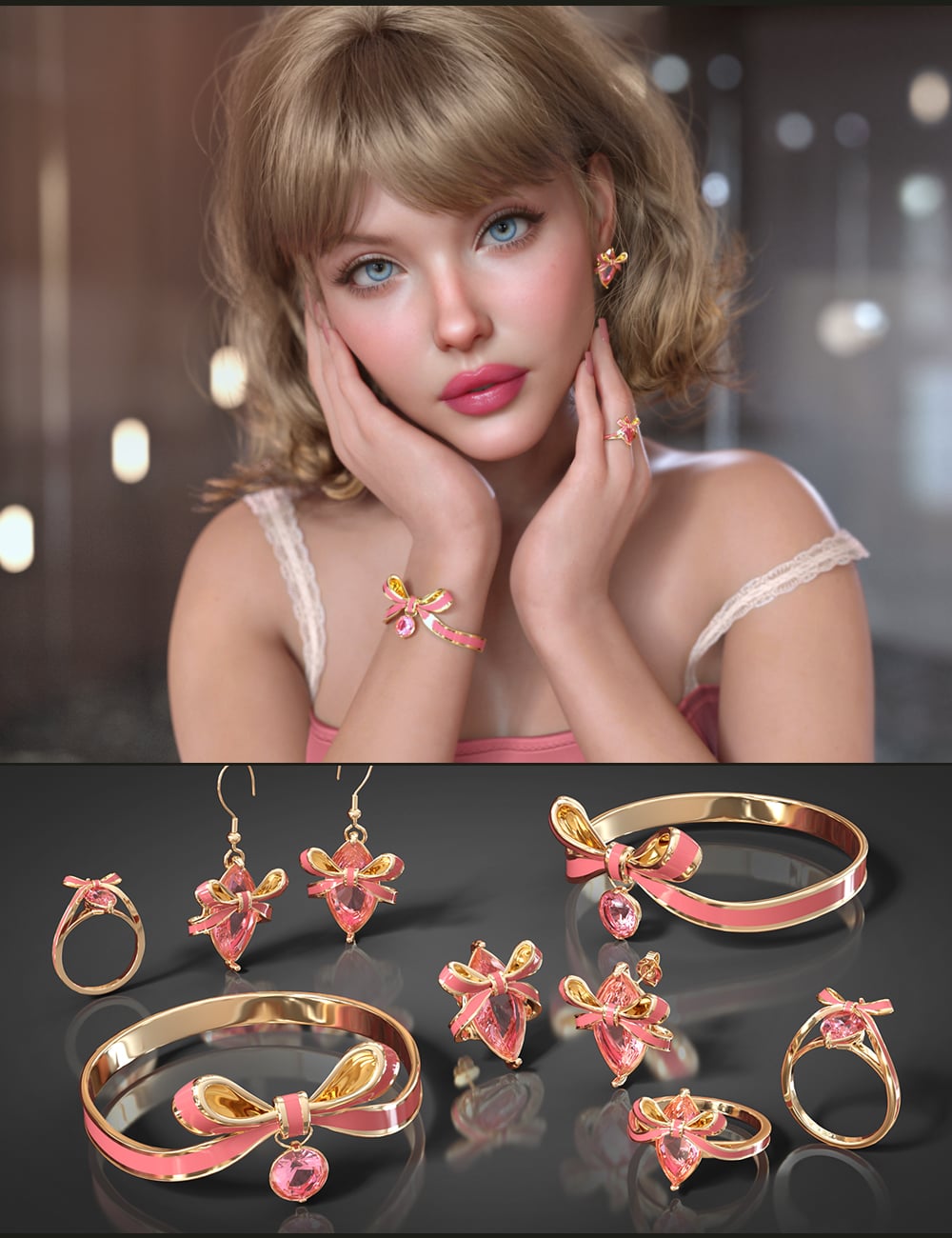 Addy Ayleen and VRV Ayleen Jewelry Bundle by: addyVRVirtuosos, 3D Models by Daz 3D