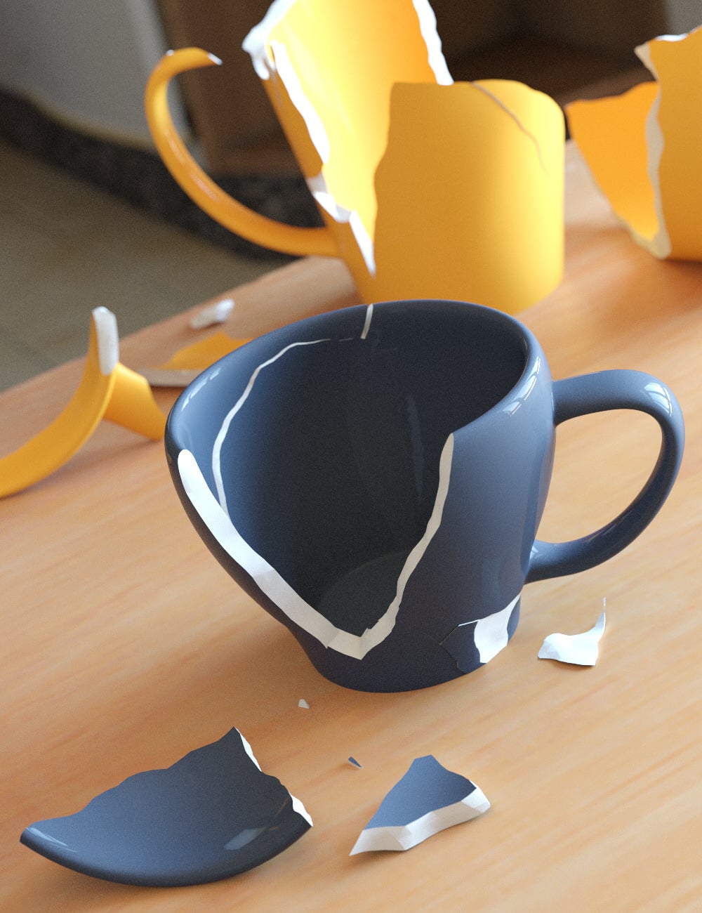 MMX Broken Dishware Pieces 01 by: Mattymanx, 3D Models by Daz 3D
