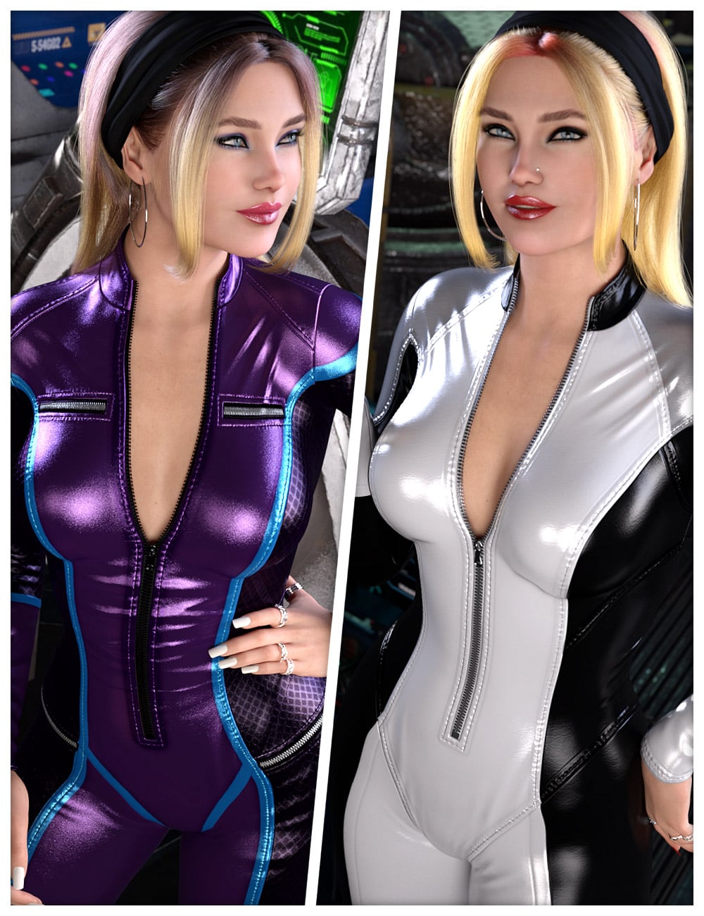Expanded Textures for dForce SU Sexy Latex by: ShanasSoulmate, 3D Models by Daz 3D