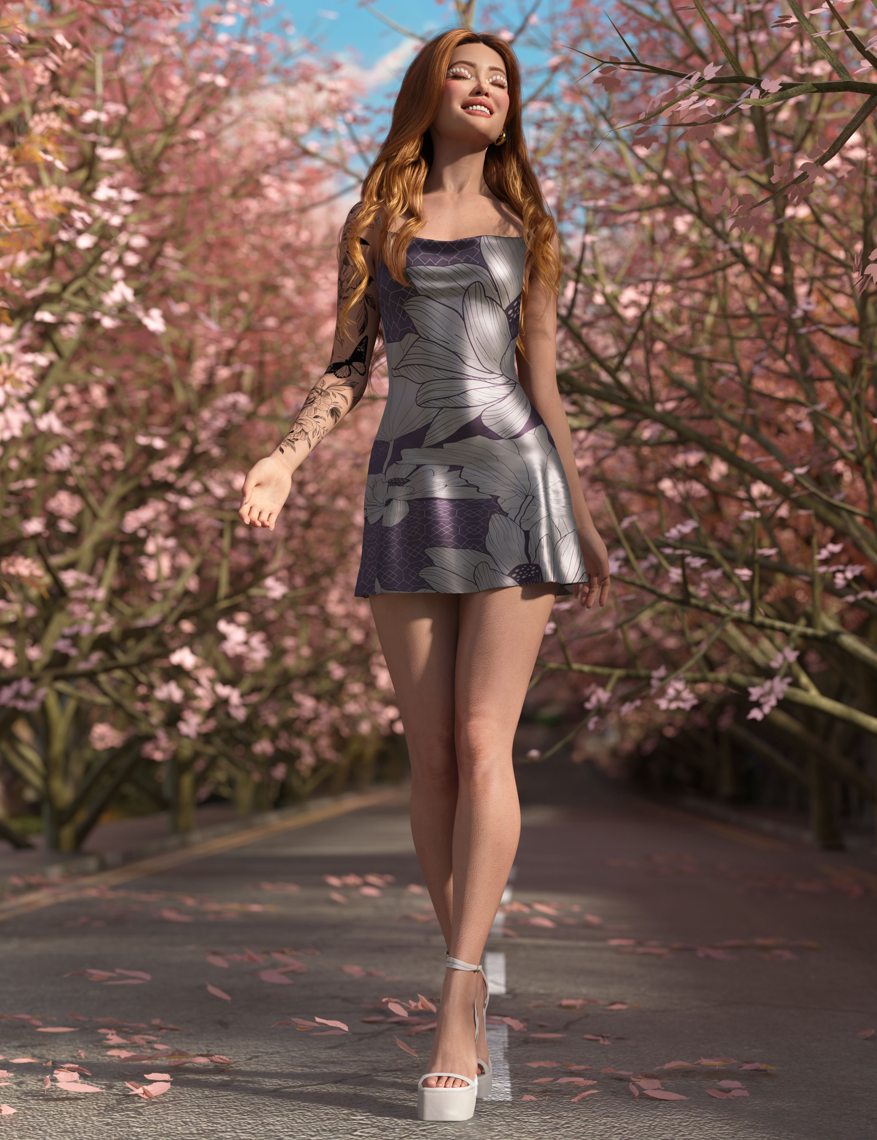 Lifestyle Walk Poses for Genesis 9 by: 3D SugarCosmoXpressionFriendship Studio, 3D Models by Daz 3D