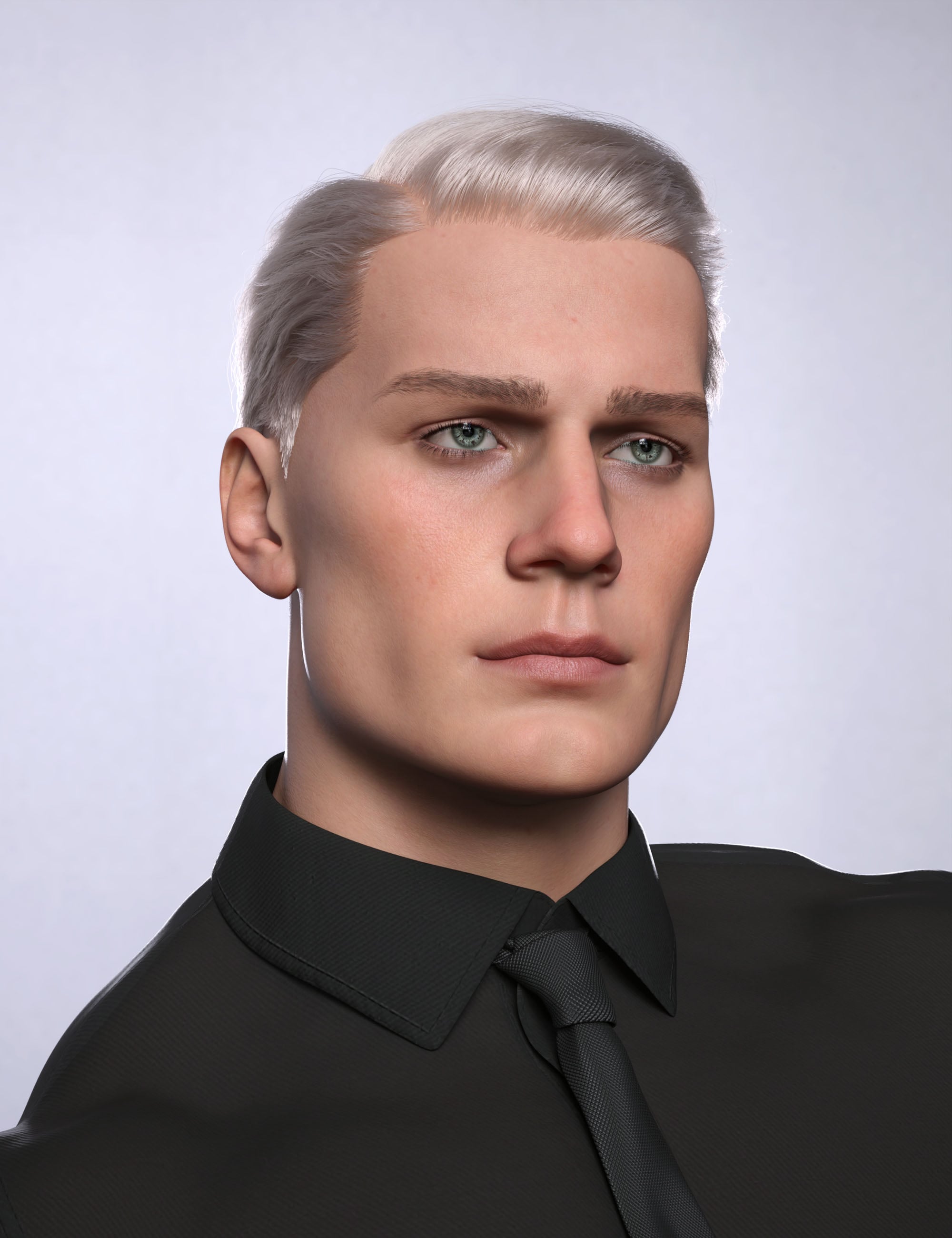 AK Polished Hair for Genesis 9 by: Art Ken, 3D Models by Daz 3D