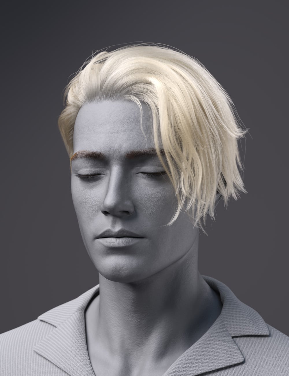 dForce FV Messy Rogue Hair for Genesis 9 by: ForlornVoid, 3D Models by Daz 3D