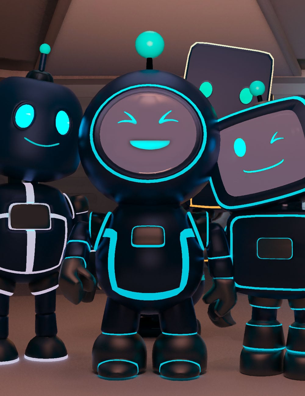 Bit-E Bot Expansion by: Muze, 3D Models by Daz 3D