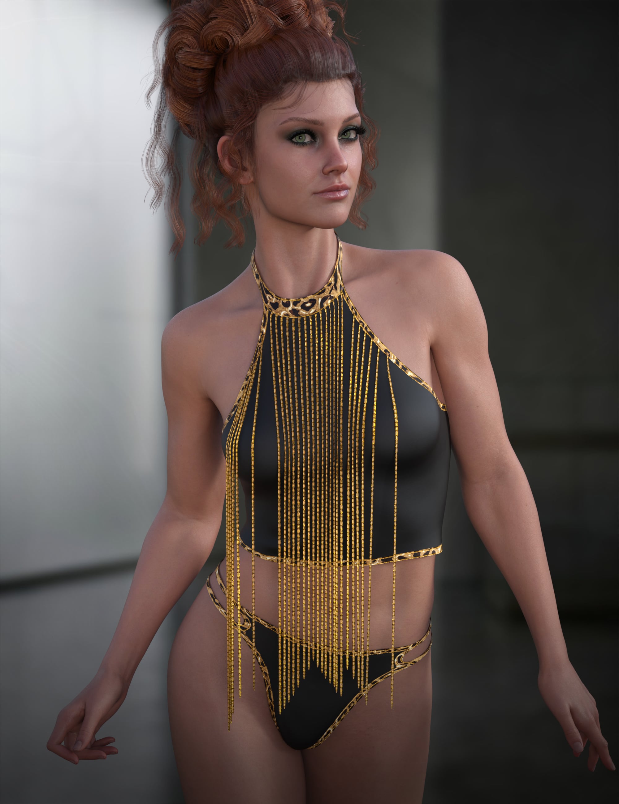dForce Liquid Metal for Genesis 9 and 8 Female by: ~Wolfie~, 3D Models by Daz 3D