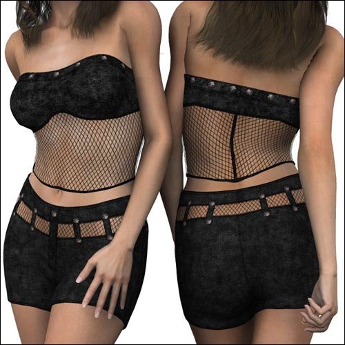 Denim Days & Leather Nights for V3 Active Wear Basics Denim Days & Leather Nights for V3 Active Wear Basics by: Lisa's Botanicals, 3D Models by Daz 3D