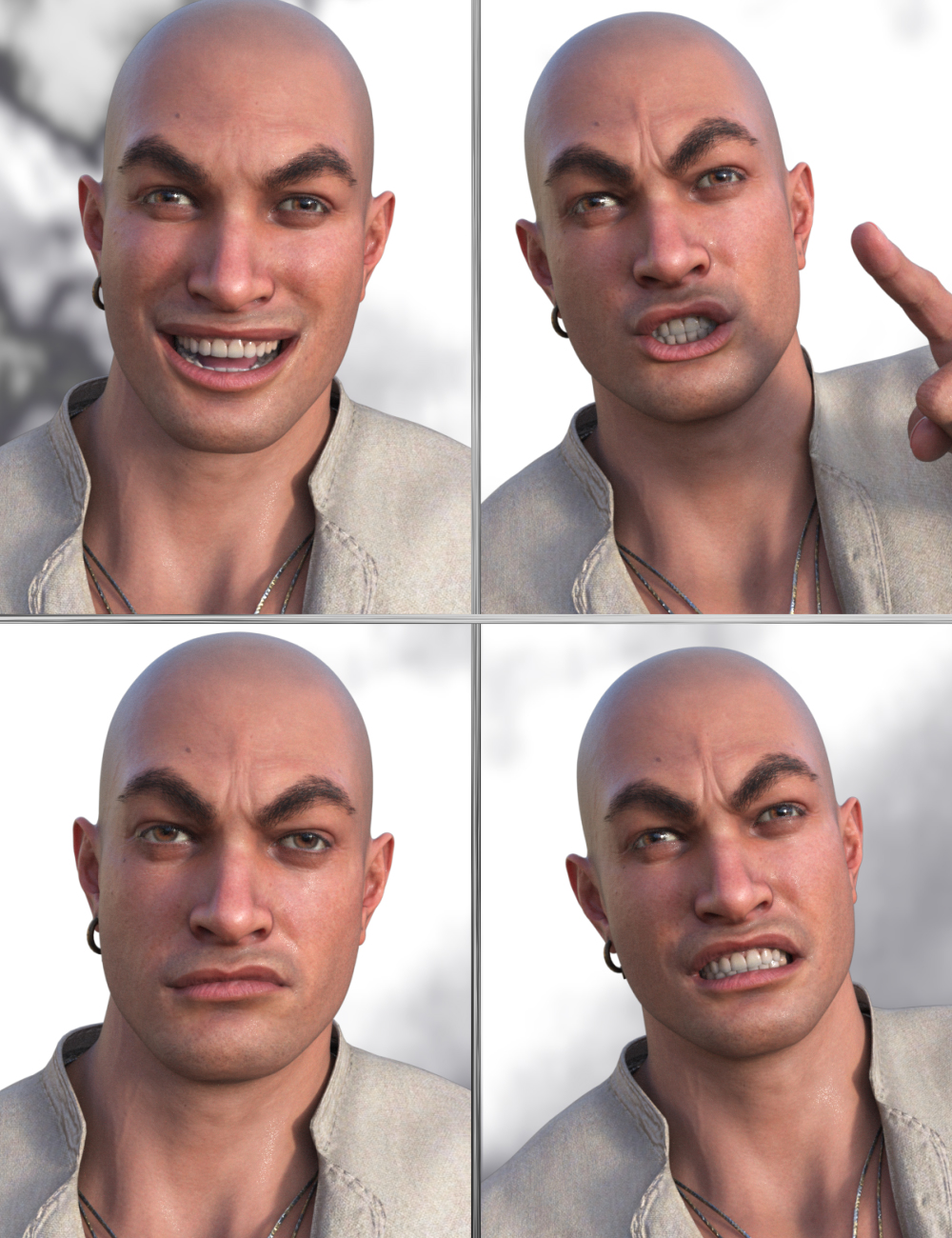 JW Summer Vibes Expressions for Aro 9 by: JWolf, 3D Models by Daz 3D