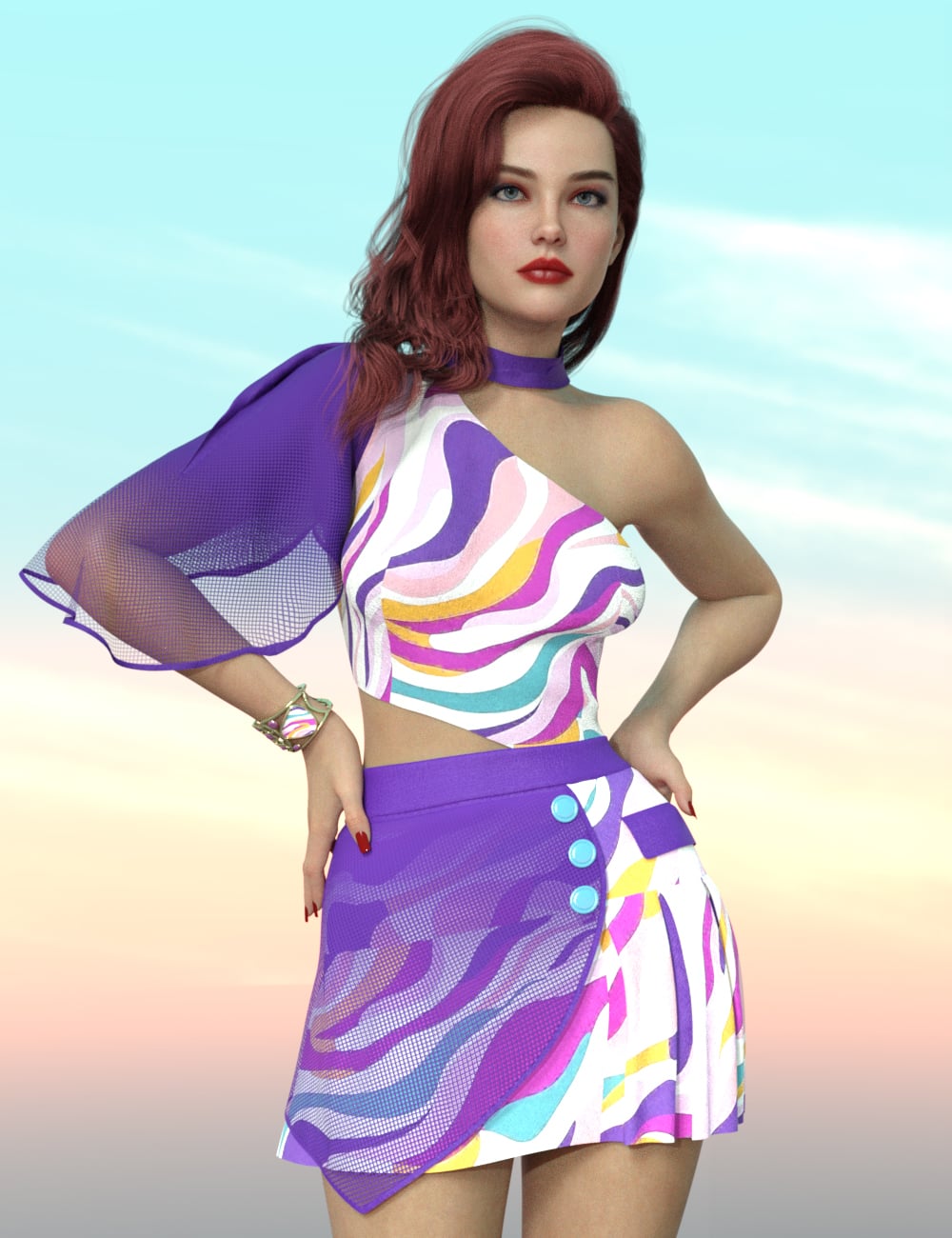 Ambition for dForce Fayora Outfit for Genesis 9 Feminine by: alexaanaArryn, 3D Models by Daz 3D