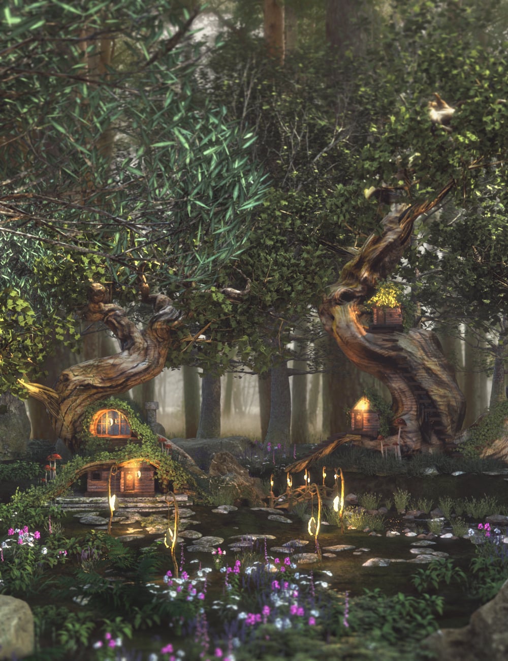 Trefoil Village by: PerspectX, 3D Models by Daz 3D