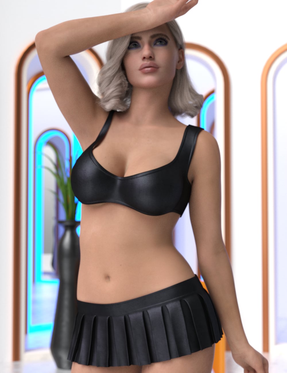 dForce Club Girl Hannah for Genesis 9 by: PandyGirl, 3D Models by Daz 3D