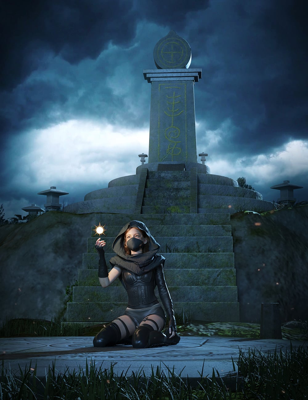 Mysterious Stone Tablet by: Magic Brush, 3D Models by Daz 3D