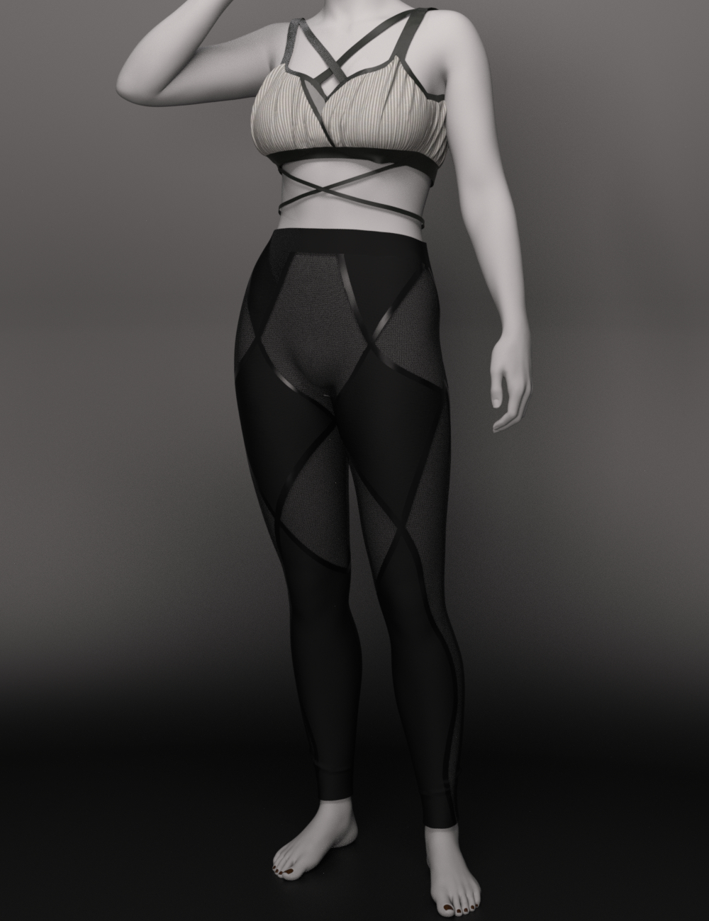 EG JKNS Halter Neck and Sportswear Genesis 9 Bundle by: Ergou, 3D Models by Daz 3D