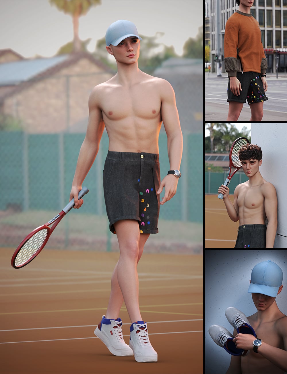 Ciro Weekend Character Bundle by: Chrryt, 3D Models by Daz 3D