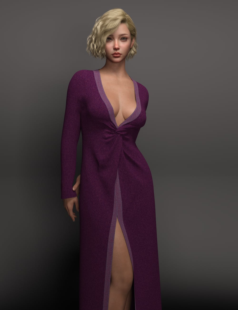 dForce EG Dress 01 for Genesis 9 by: Ergou, 3D Models by Daz 3D