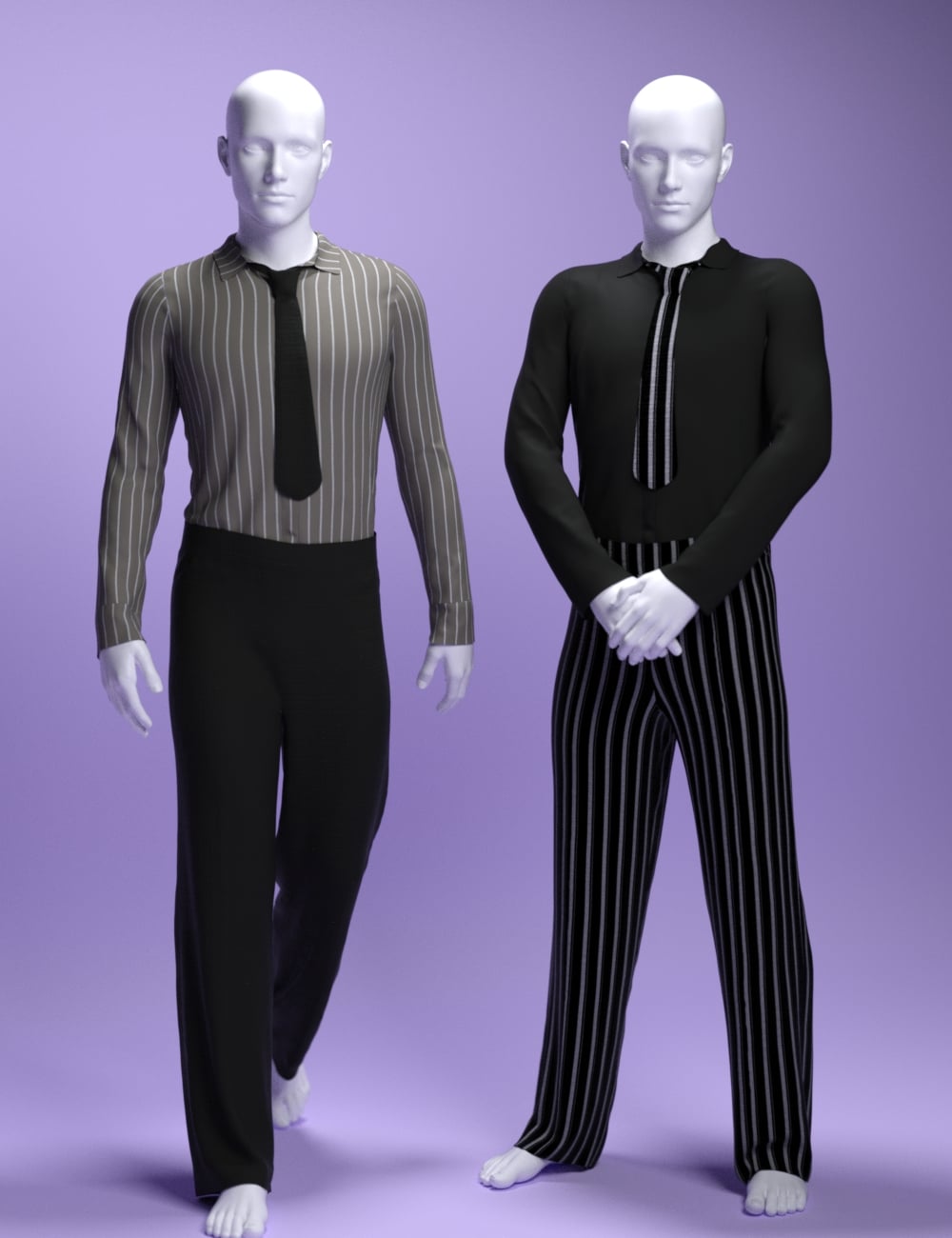 dForce MS Business Men Outfit for Genesis 9 and 8 Male by: MavisSky, 3D Models by Daz 3D