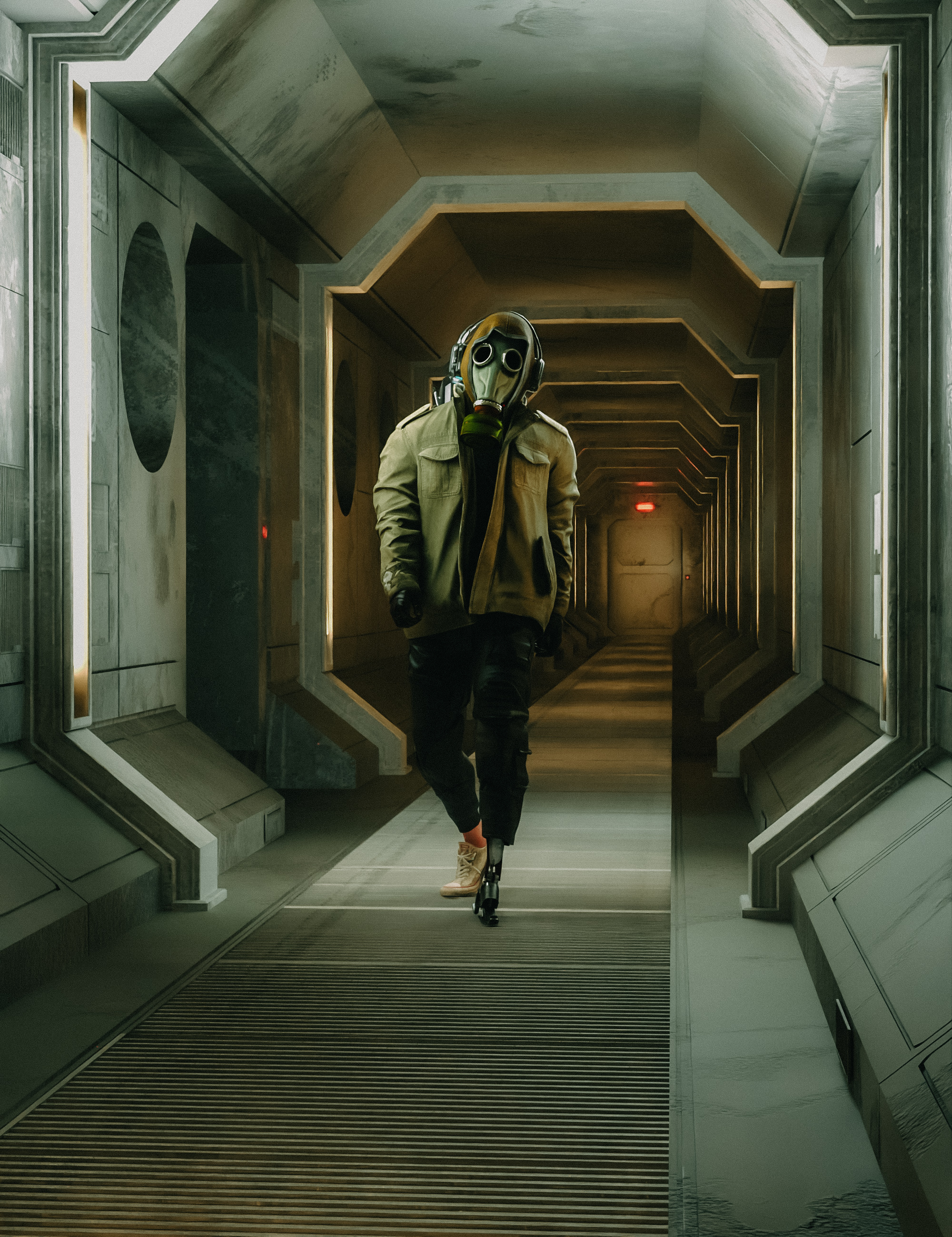 HT Sci-Fi Grunge Corridor by: Hate94Neu, 3D Models by Daz 3D