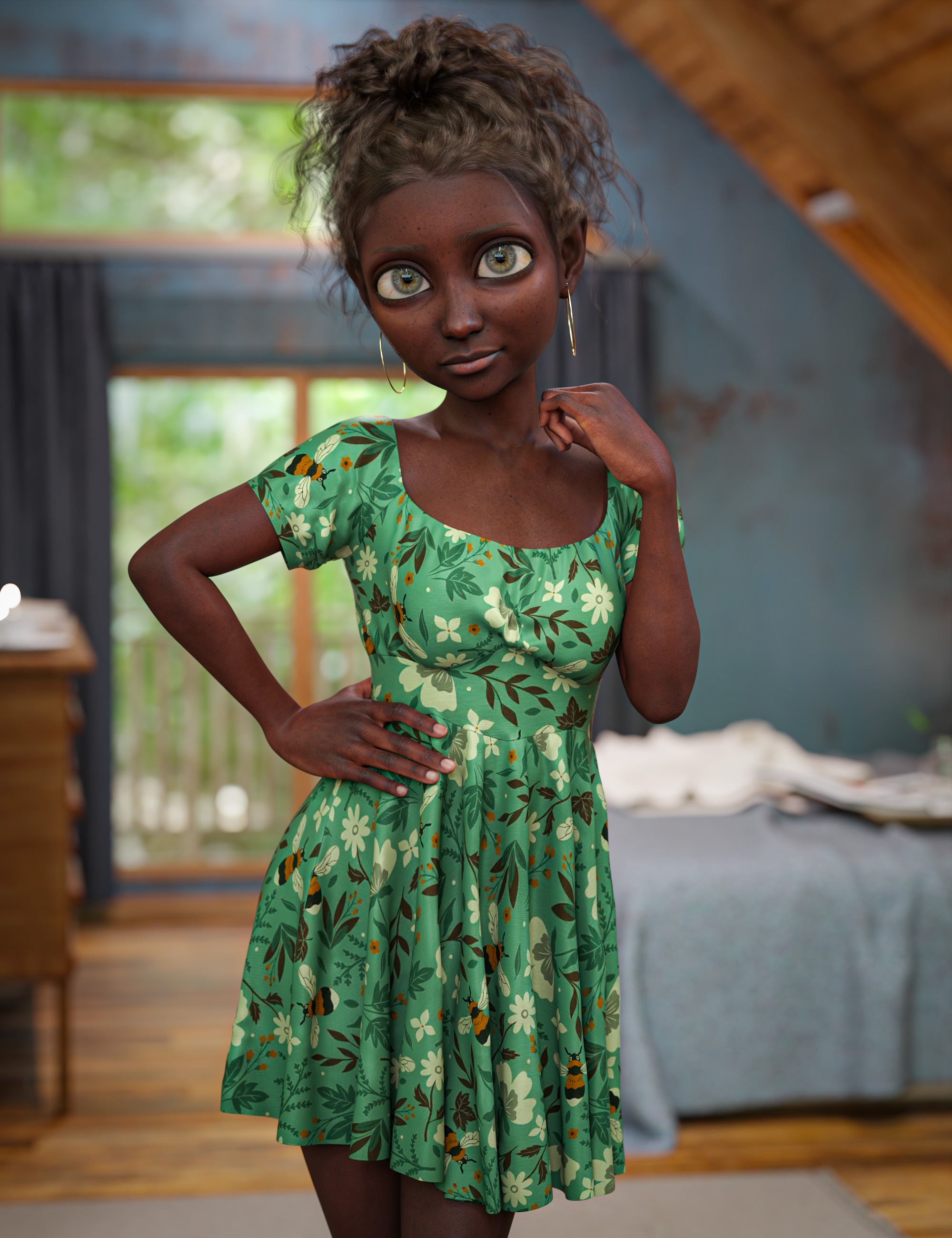Leigh for Genesis 9 by: , 3D Models by Daz 3D