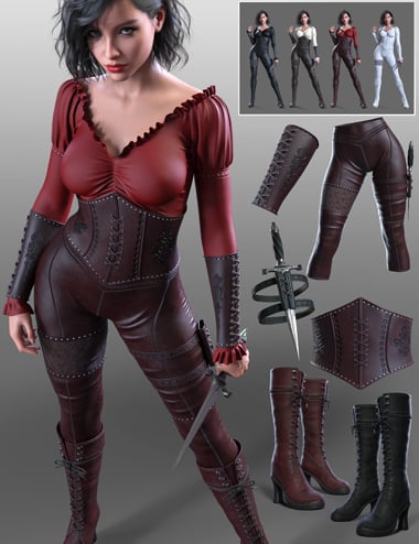 dForce DC Dark Huntress Set for Genesis 9 | Daz 3D