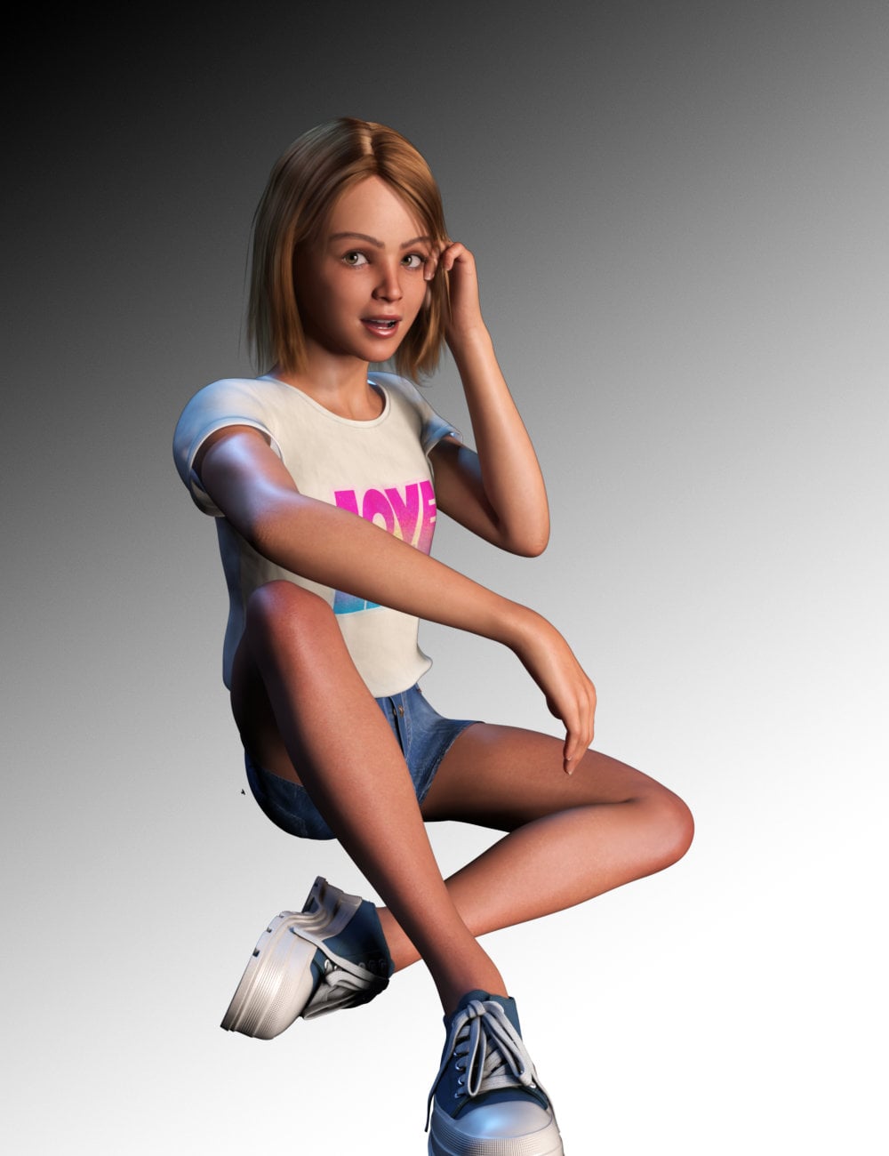 FG Kicking It Teen Poses by: IronmanFugazi1968, 3D Models by Daz 3D