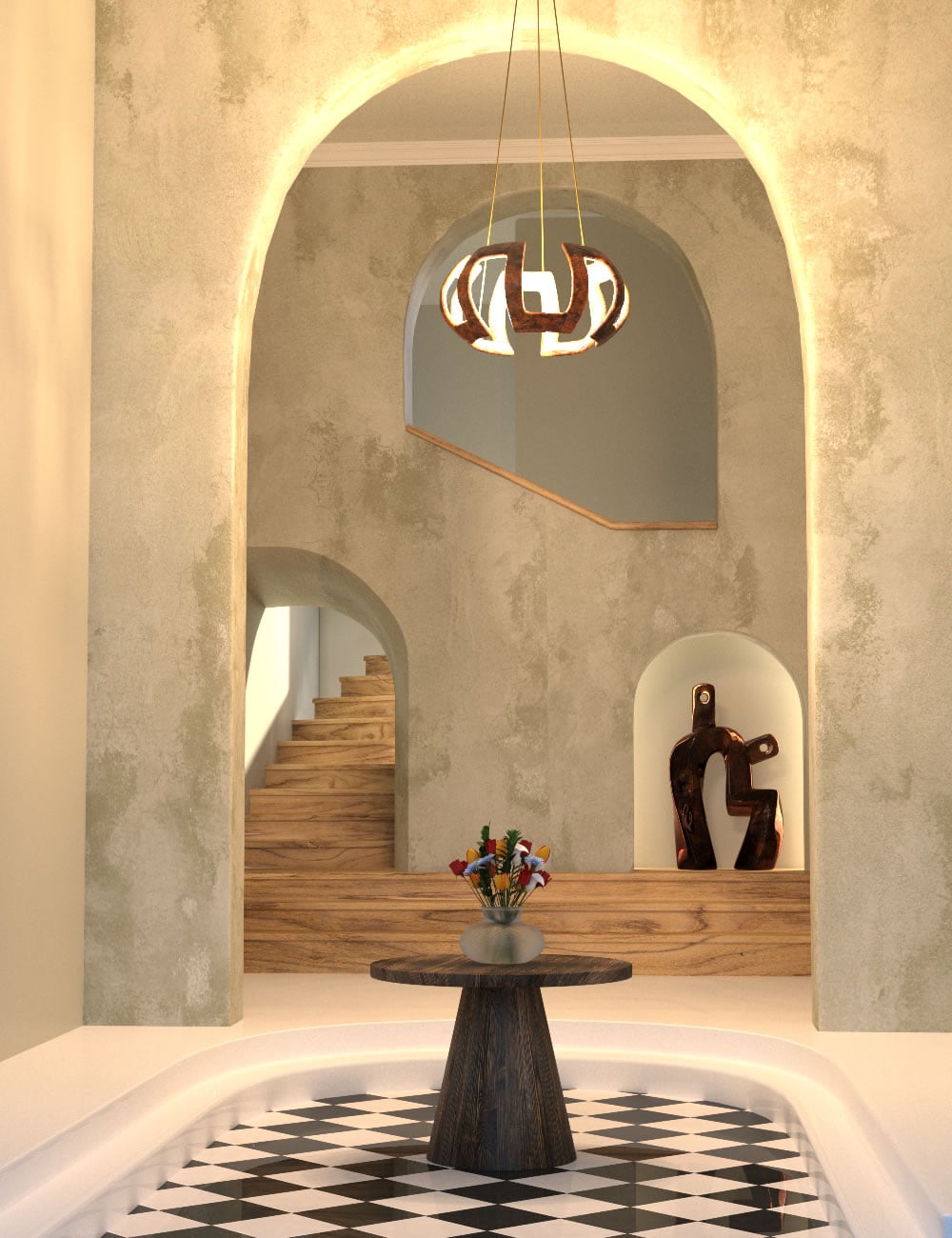 Staircase Entrance by: SilvaAnt3d, 3D Models by Daz 3D