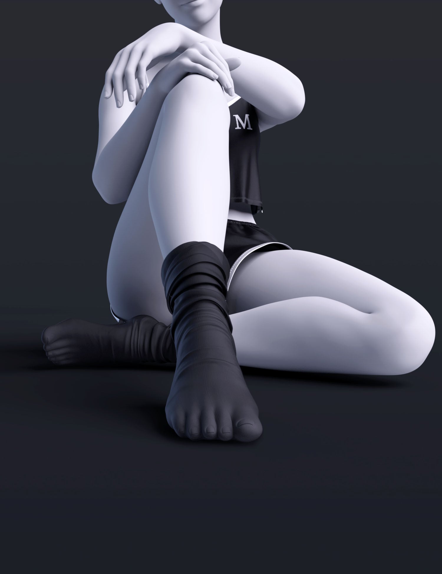 BS Removable Socks Collection for Genesis 9 by: BirthStone, 3D Models by Daz 3D